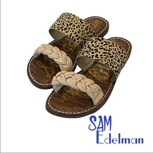 Sam Edelman gauge knotted calf hair sandals 🛍